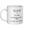 Yes I Am Tall 6’7 Mug Left-side